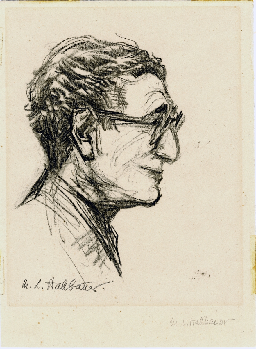 Portrett av Robert Levin i profil.