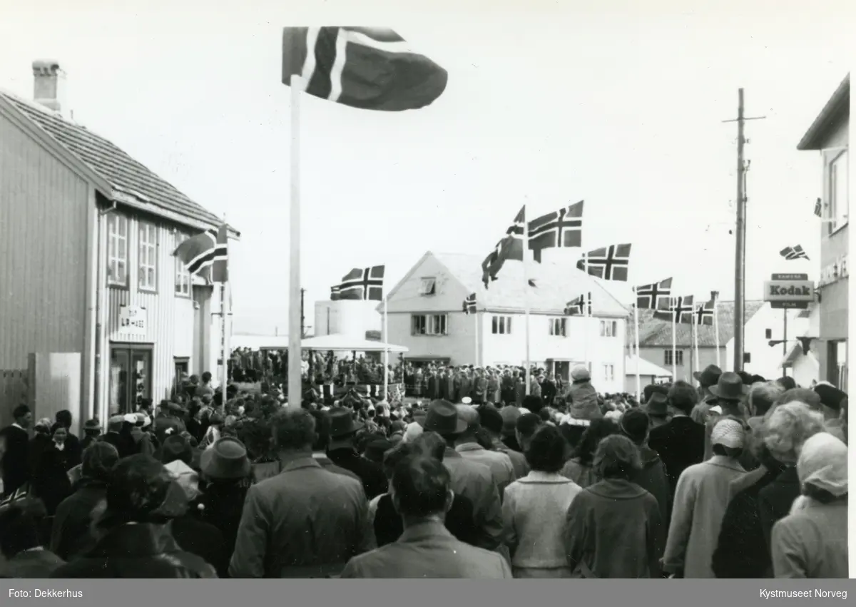 Rørvik, Kong Olavs besøk i Rørvik under signingsferden i 1959
