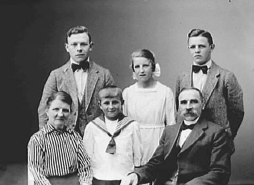 Gustaf Andersson med familj