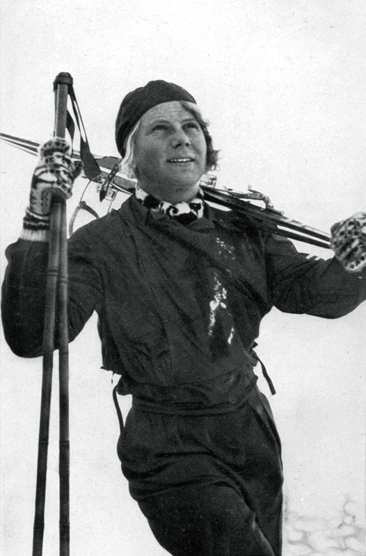 Laila Schou Nilsen fra OL i Garmisch-Partenkirchen i 1936.