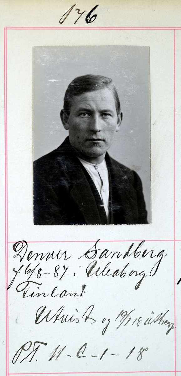 Registreringsfoto fra Midt-Norge fra perioden 1903-1922.