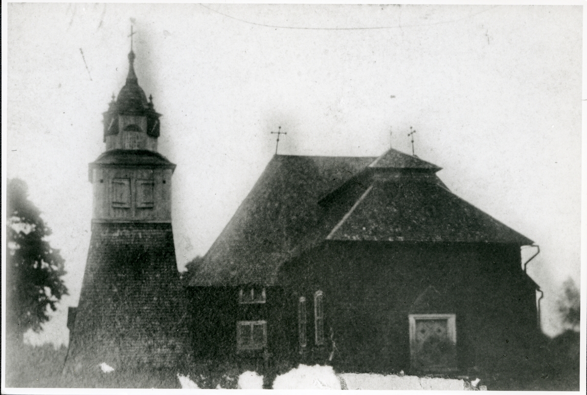 Skinnskatteberg sn, Skinnskattebergs kn.
Skinnskattebergs gamla kyrka, före 1868.