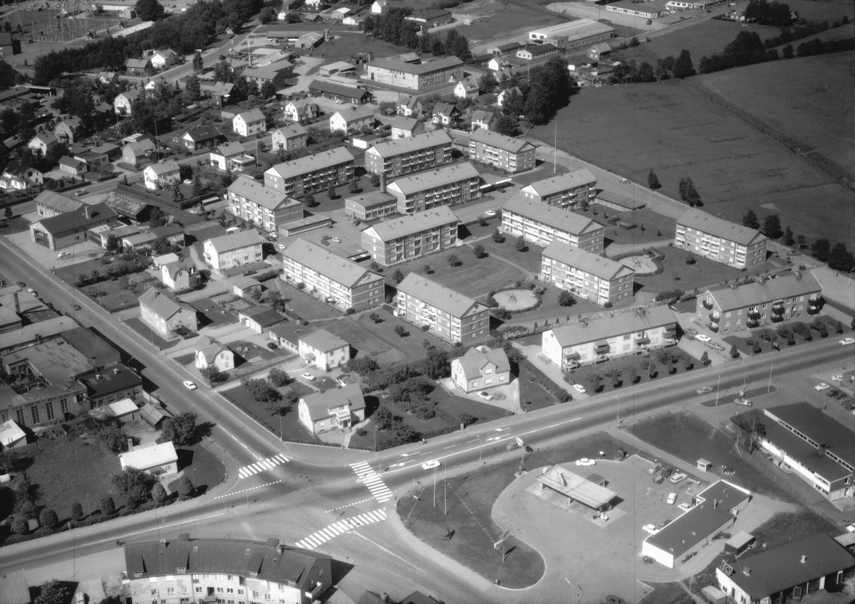 Flygfoto över Värnamo, Jönköpings län 322/1968