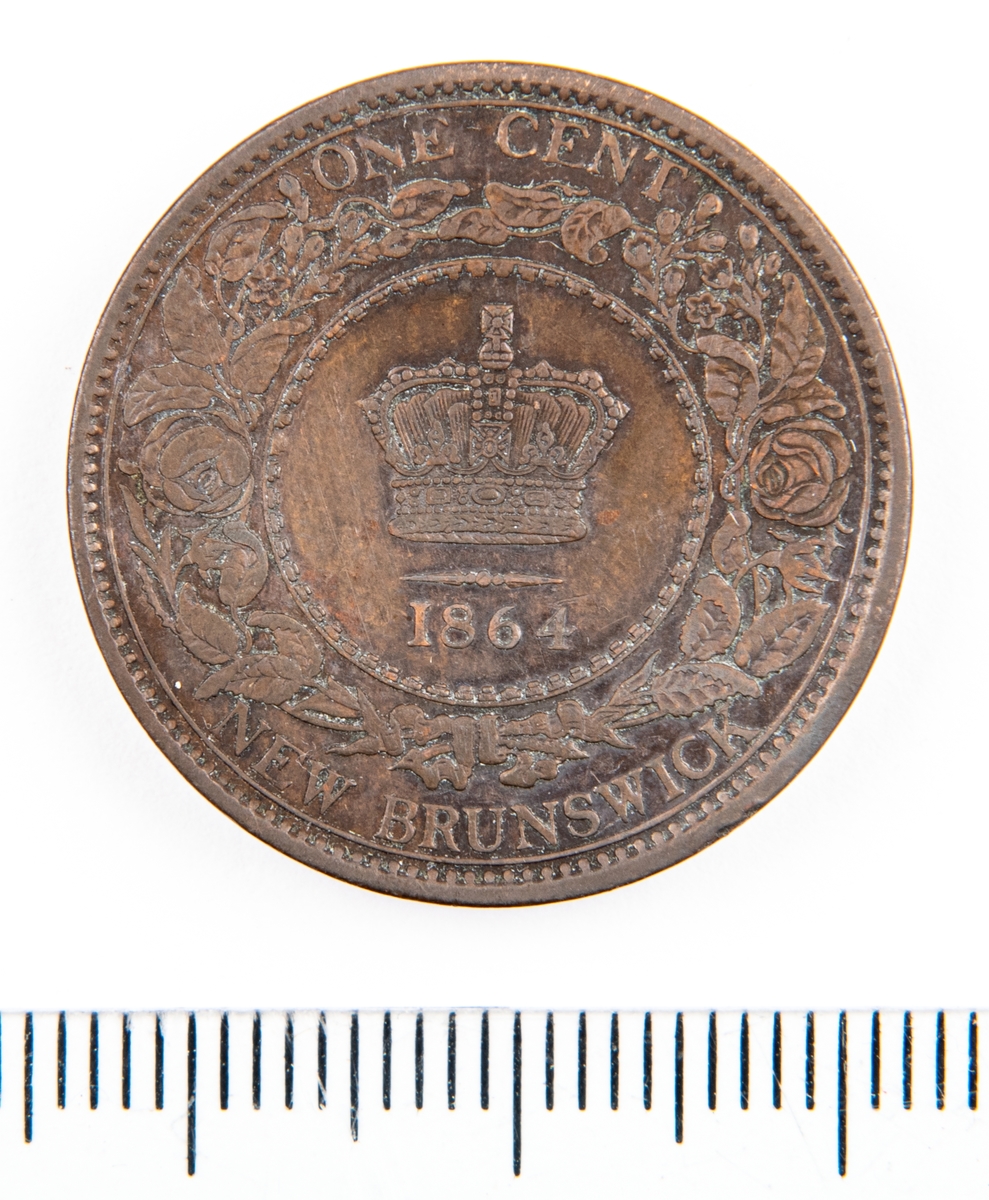 Mynt, Canada, 1864, 1 Cent.