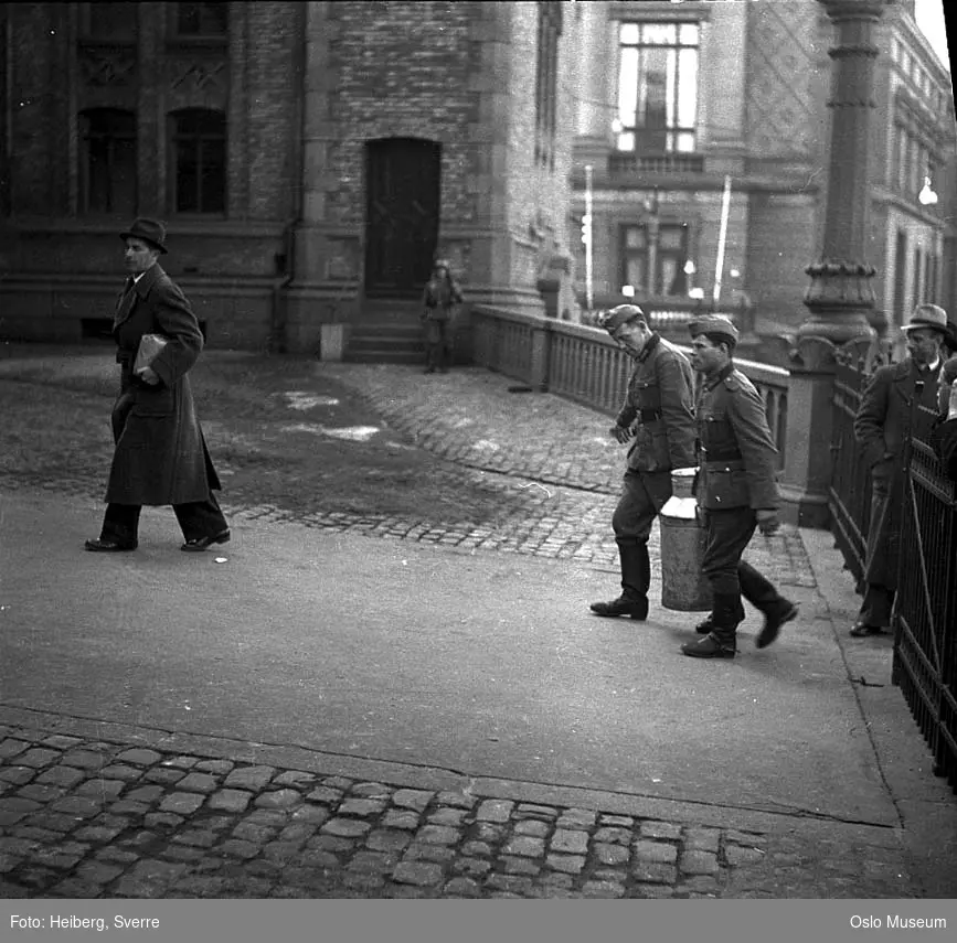 Stortingsbygningen, tyske soldater