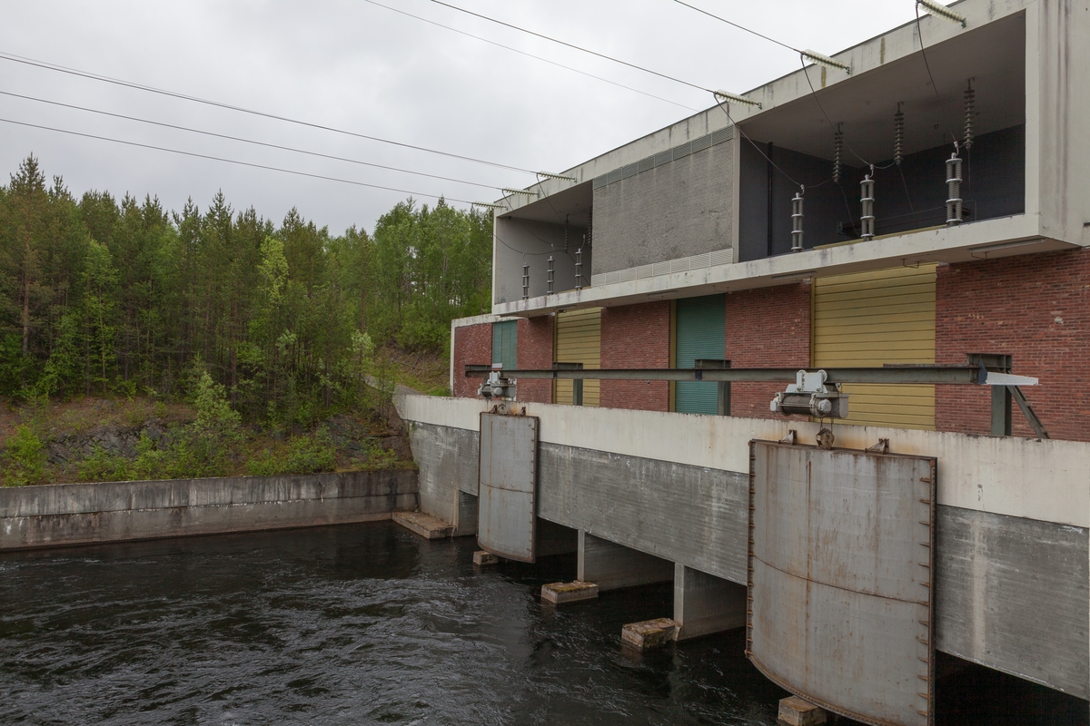 Utløpet til Skogfoss kraftverk.