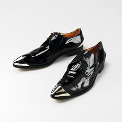 2 Eylet Beak Toe Metal Tip/Heel Derby [Sko]