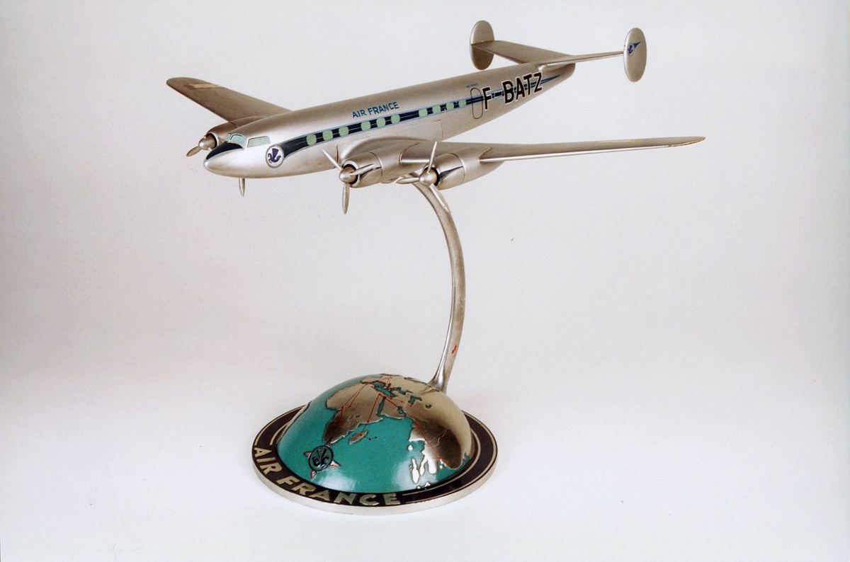 Postmuseet, gjenstander, fly, F-BATZ, Air France, modell.