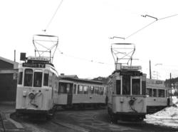 Oslo Sporveier. Trikk motorvogn 155 (fra 1921) type Brill og