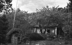 "Foran P.Kvam sitt hus i mai 1942".