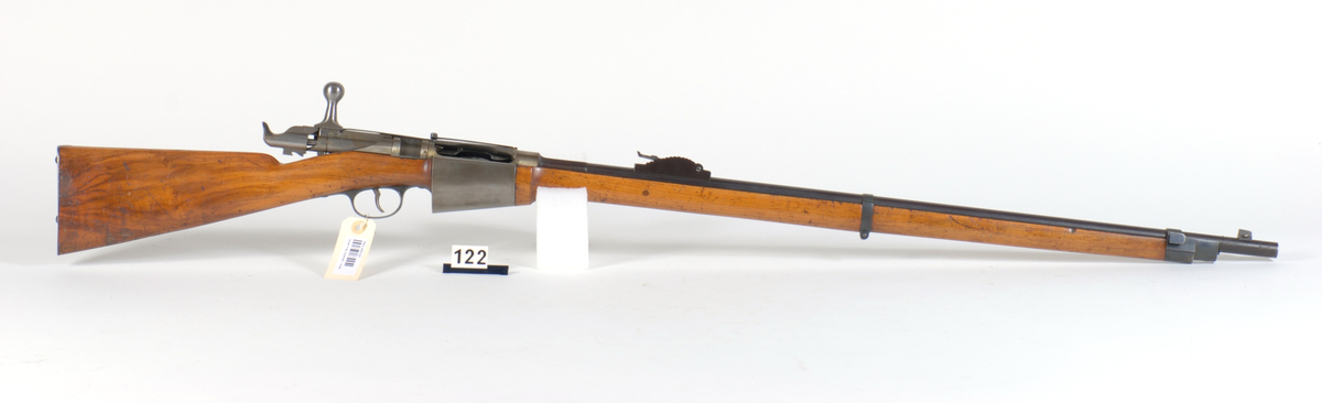 Prøvegevær 10,15 mm Jarmann kapselmagasin