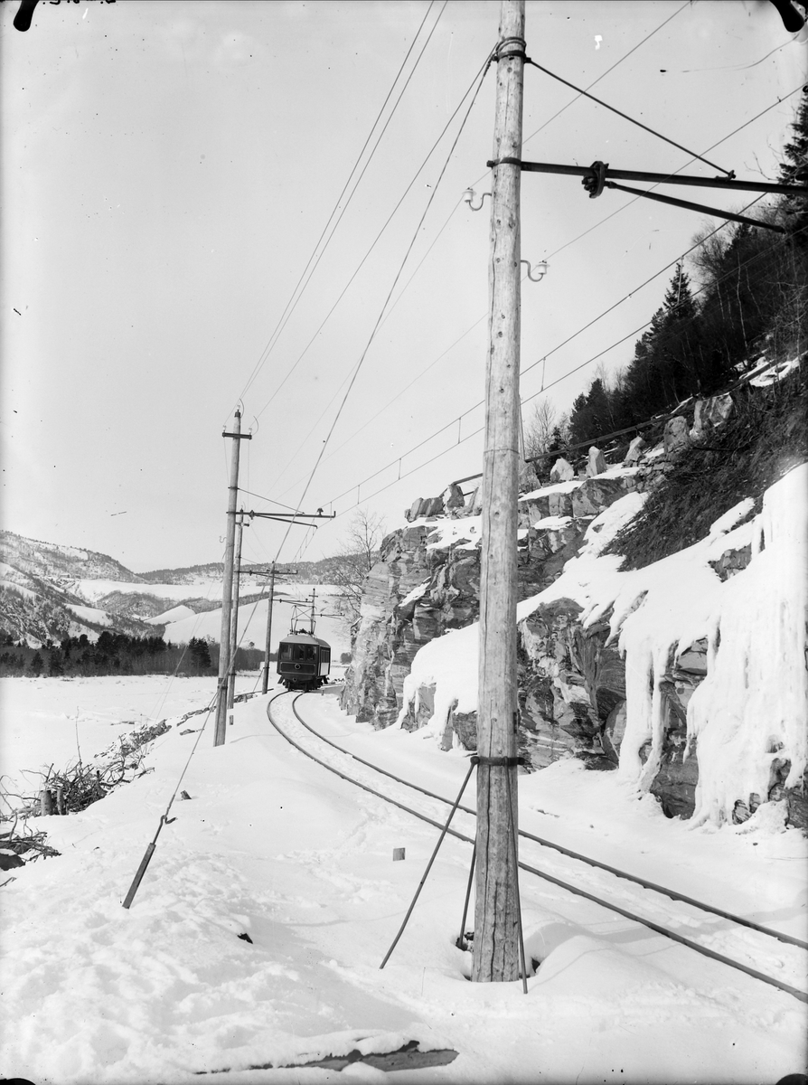 Salongvognen på linjen ved Solbusøy.
