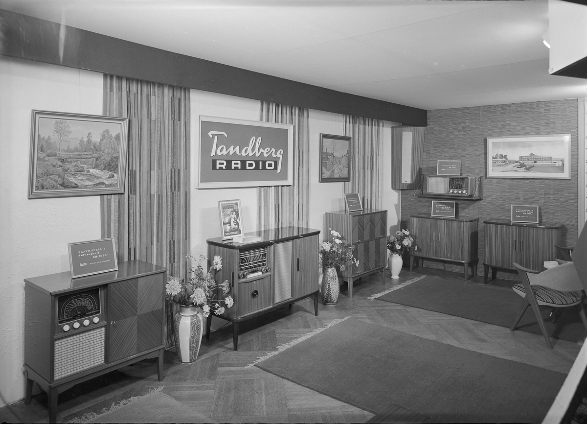 Radiomessen 1956 - Tandberg Radio sin stand på messen