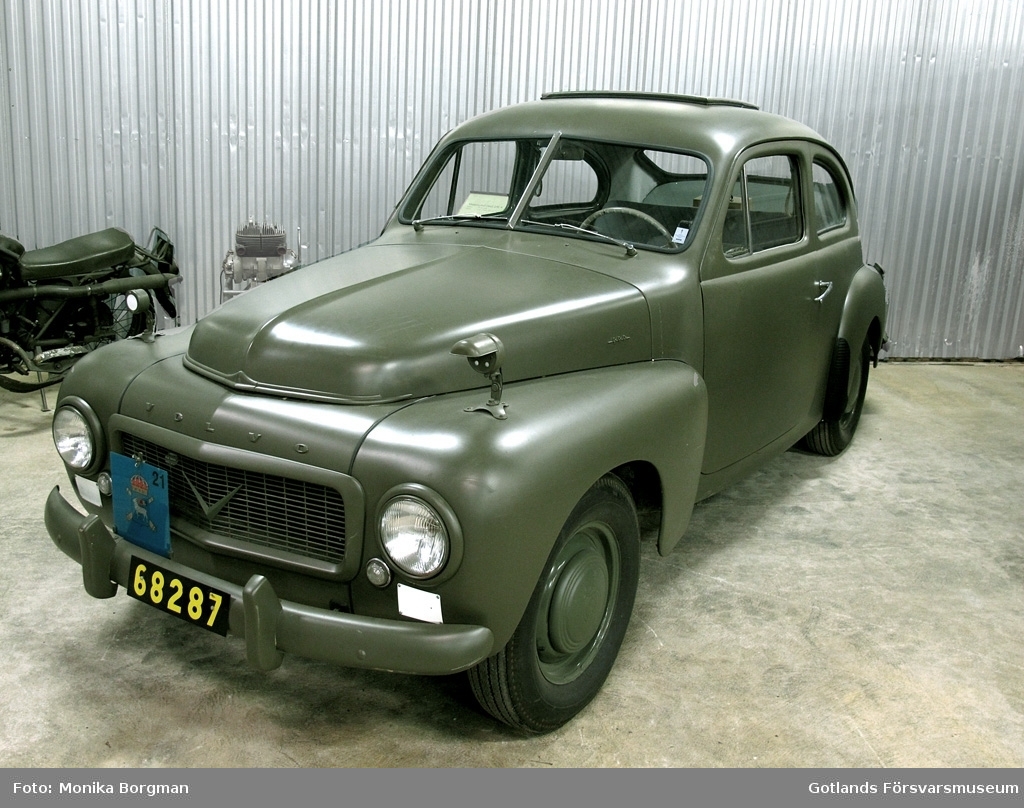 Med taklucka.
Tillverkningsår: 1957
Modell: Volvo PV 444