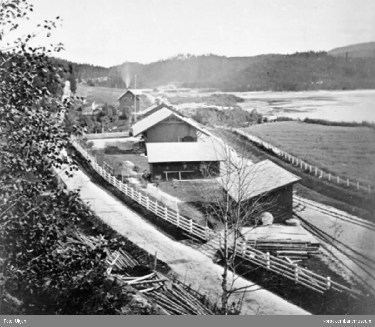 Oversiktsfoto over Krøderen stasjon