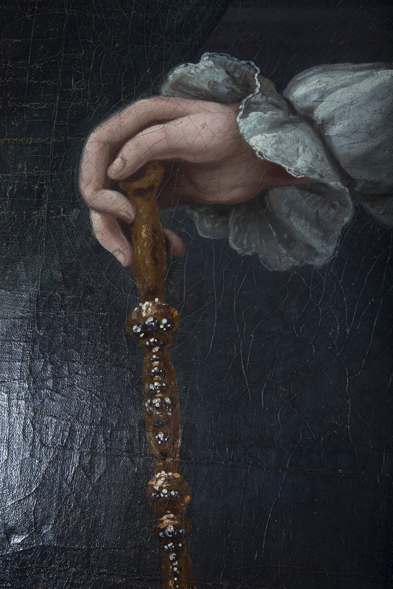 Portrett av kong Frederik 5 i kroningsdrakt.