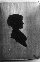 Silhuett. Portrett av Magdalene Wensell Schnitler (1789-1870