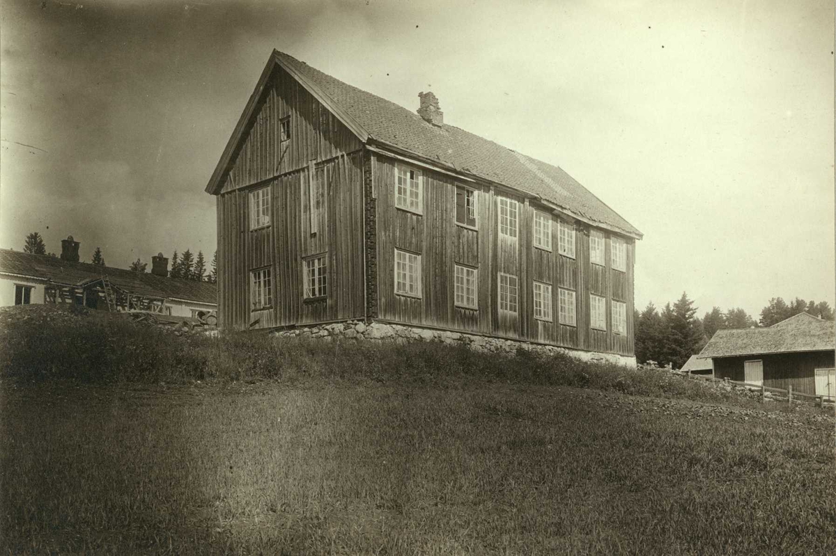Nordre Åset, Åmot, Sør-Østerdal, Hedmark. Våningshus fra 1795, sett fra baksiden. Nå på Glomdalsmuseet.