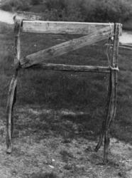 Garnstol brukt ved bøting av garn. Masi 1948.