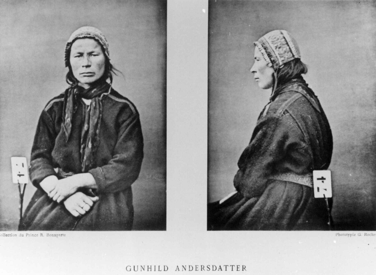 Roland Bonaparte sin samling. 
Gunhild Andersdatter. Inngår i Bonapartes sameportretter som nr. 74.
Bonaparte