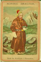 Brud fra Karasjok i Finmarken.