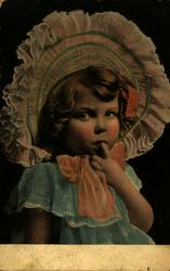 Postkort. Jule- og nyttårshilsen. Fotografisk motiv. Portret