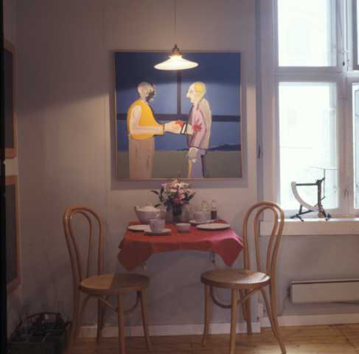 Kjøkken i hjørneleiligheten i 2. etg. i Wessels gate 15, Oslo, 1984