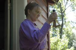 Levendegjøring på museum.Ferieskolen uke 31 i 2006. Frøken 