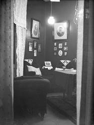 Kabinettet i Arentz-familiens hjem Elverhøy i Trondheim. Fot