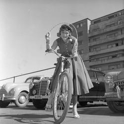 Christine Hauge, russeprinsesse 1957. Oslo.
Fotografert 195