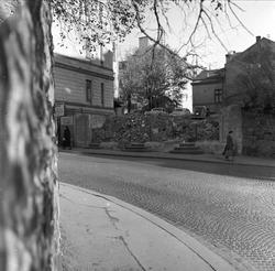 Trondheimsveien, bygninger ved veien, Oslo, oktober 1956