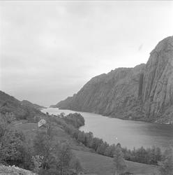 Vest-Agder, juni 1964. Kystlandskap.