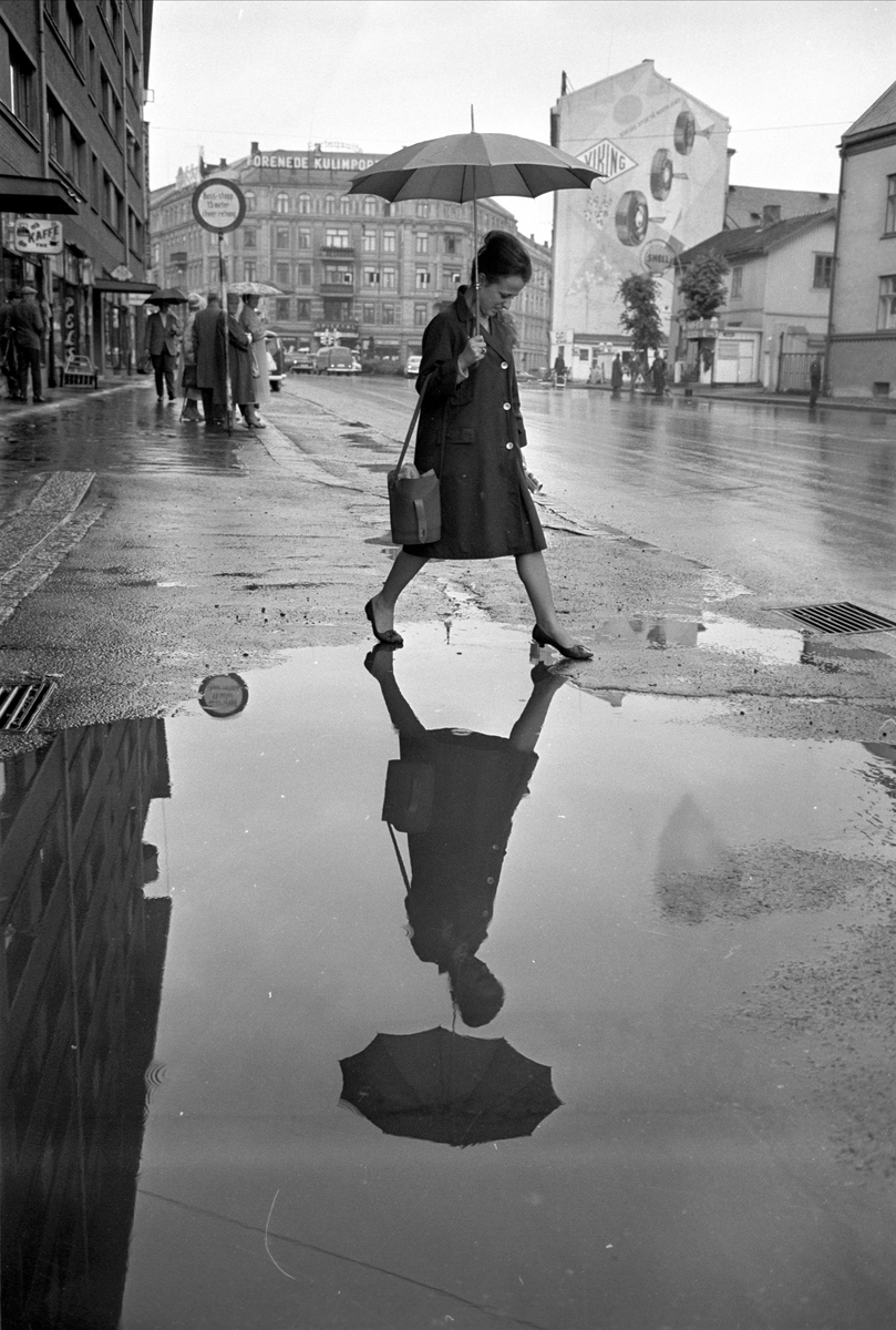 Regn i Oslo, juni 1963.