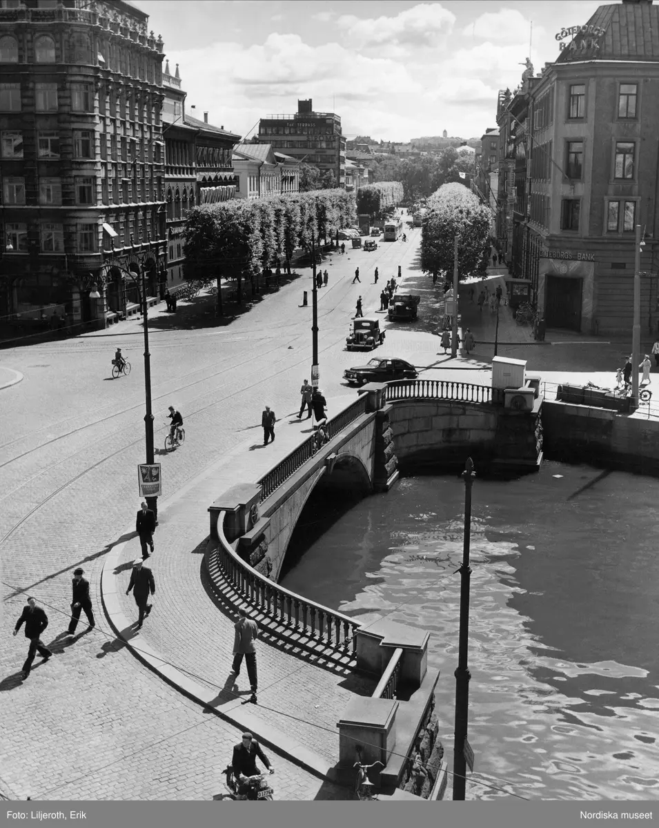 Göteborg. Vy över Kämpebron.