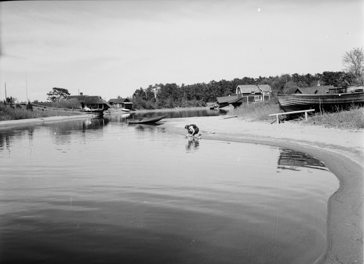 "Fiskeläget Billhamn", Älvkarleby socken, Uppland 1940