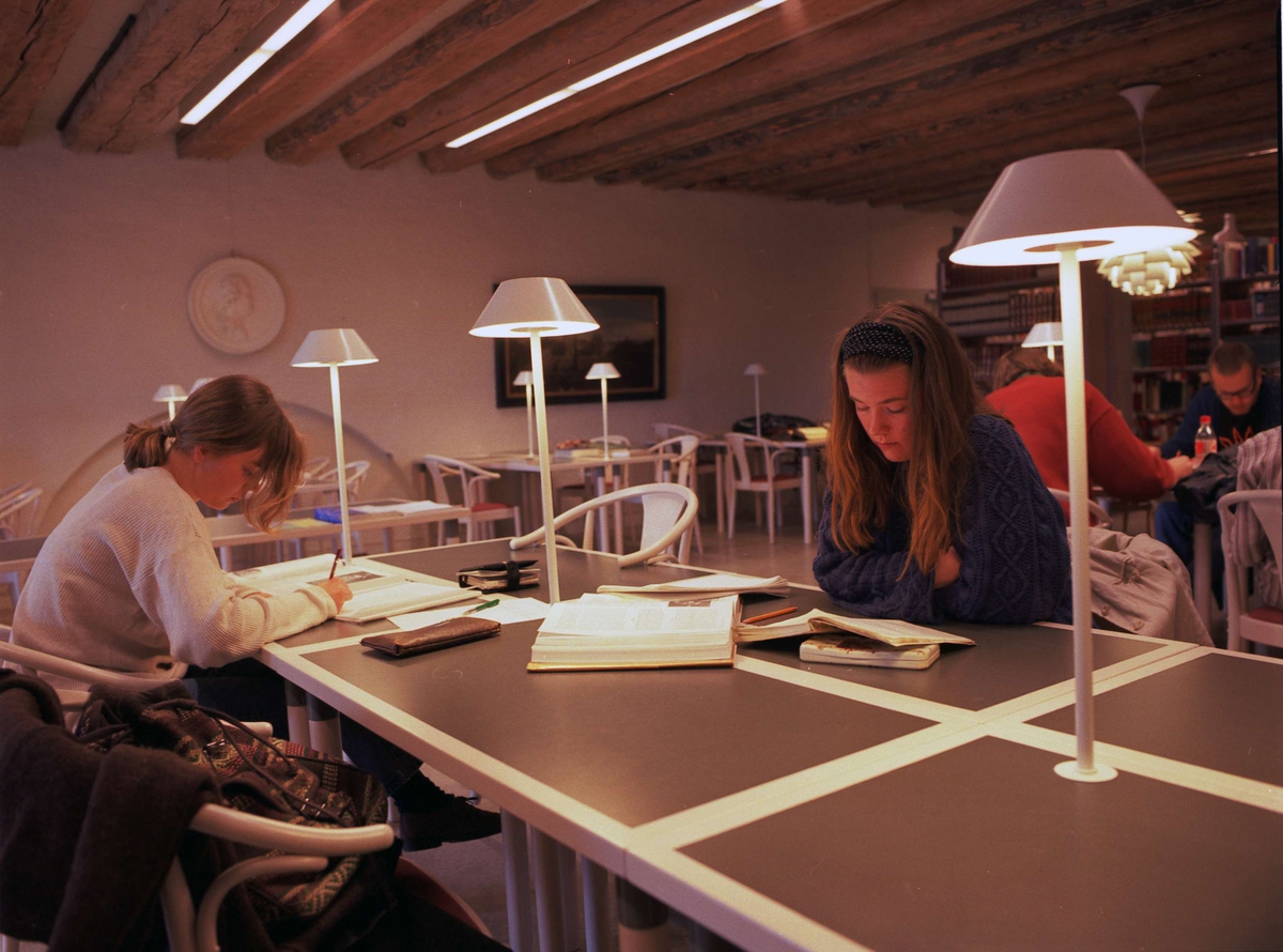 Konstvetenskapliga institutionens bibliotek och läsesal i Uppsala slott, Uppsala 1995