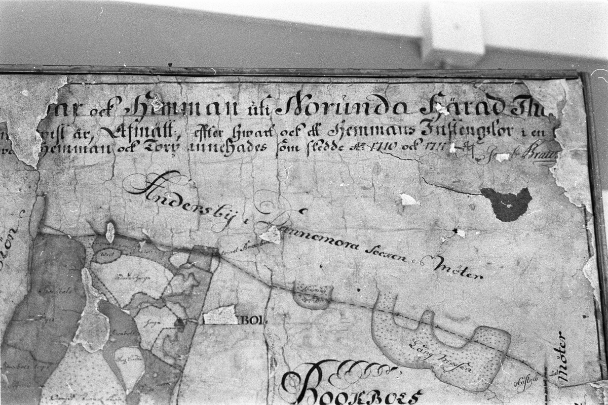 Avmätningskarta över Salsta-Vattholma från 1710-1711.
I privat ägo hos Joakim von Essen
SM1117
Lena socken, Uppland 1977
