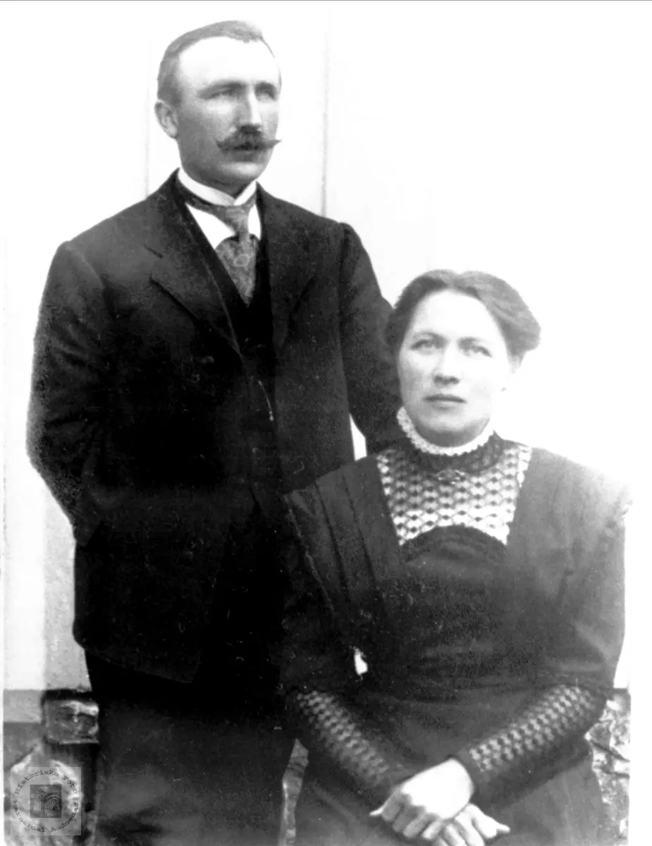 Ekteparet Torjus og Ragnhild Solberg. Bjelland.