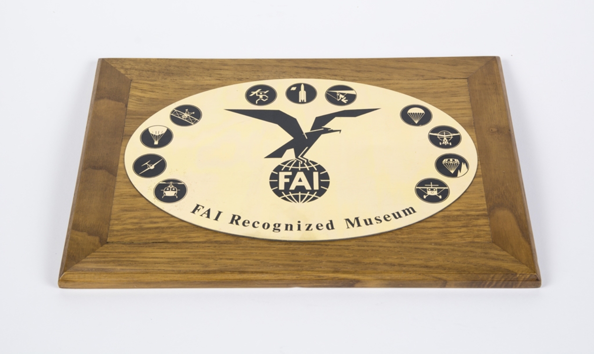 Tavla/Plakett- FAI Recognized Museum