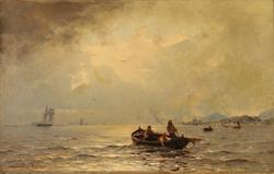 'Fjordlandskap' [Oljemaleri]