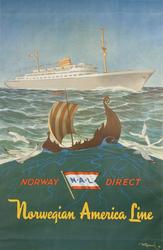 Norway Direct - Norwegian America Line [Opplagstrykk]