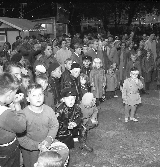 Barnensdags-festligheter i Uddevalla i augusti 1956