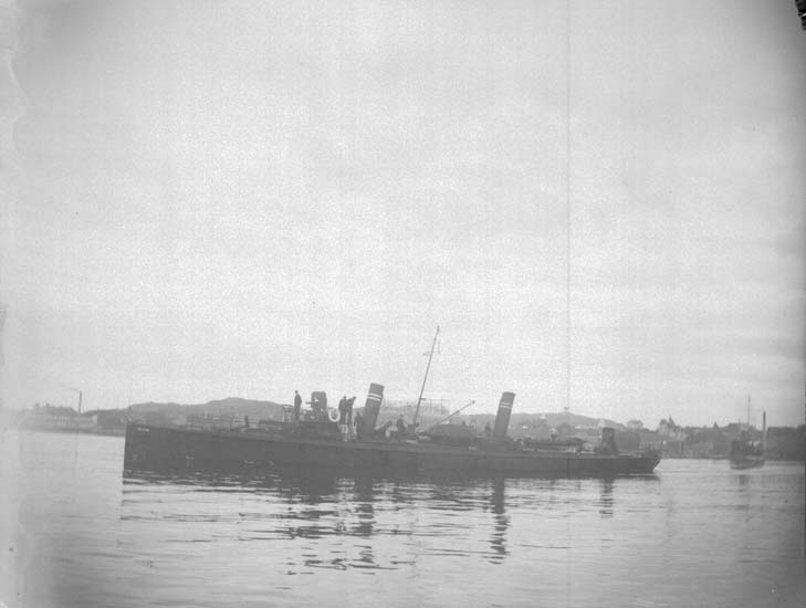 En torpedbåt av 1:a klass, "Blixt"-klassen.