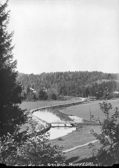 Enligt fotografens noteringar: "Vid Björids damm omkring 1920."