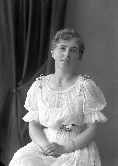 Enligt fotografens journal nr 3 1916-1917: "Tidholm, Anna Fr. Laholm".