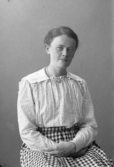 Enligt fotografens journal nr 4 1918-1922: "Olsson, Fr. Olga Järnklätt Här".