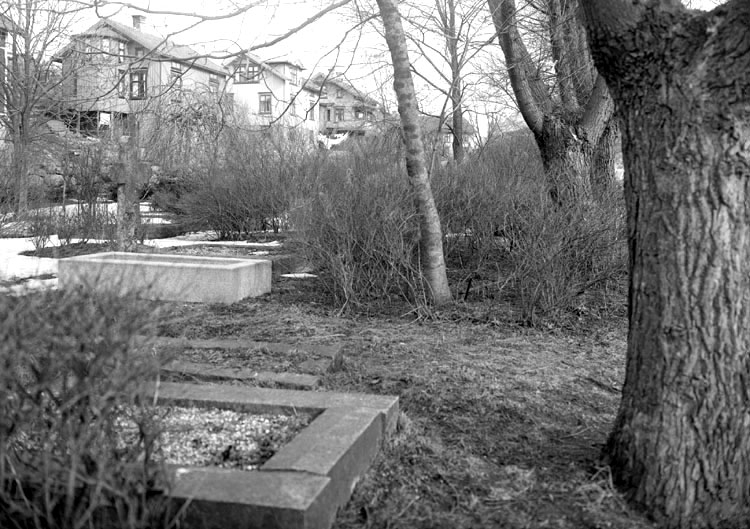 April 1924. Den gamla kyrkogården i Gravarne.