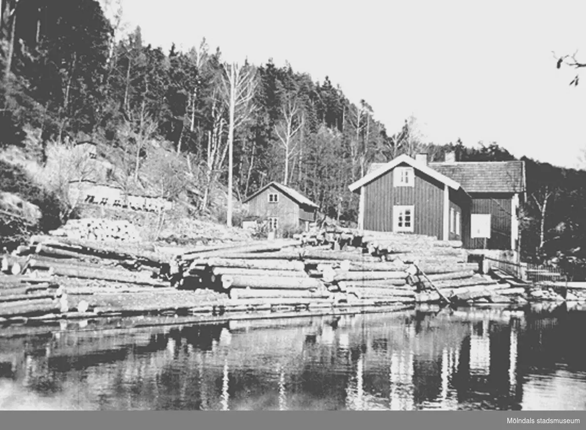 Ålgårdsbacka kvarn och såg innan år 1950.