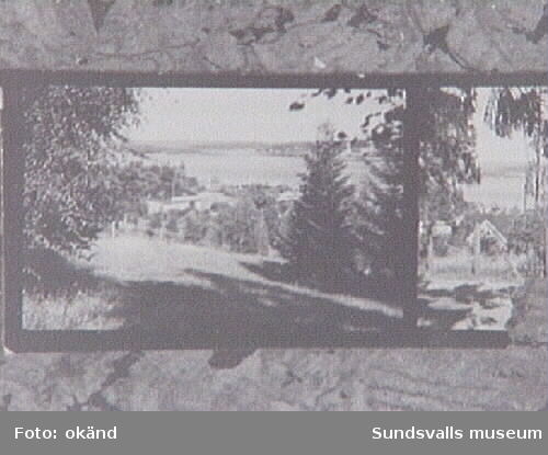 Inloppet till Svartvik från kyrkbacken, sommaren1939.