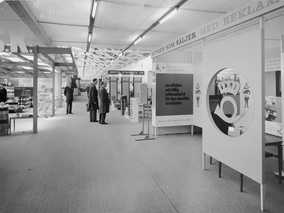 Postens Kundtjänsts avdelning på Sveriges Köpmannaförbunds
utställning "Butiken som säljer", 24 - 28 september 1961.